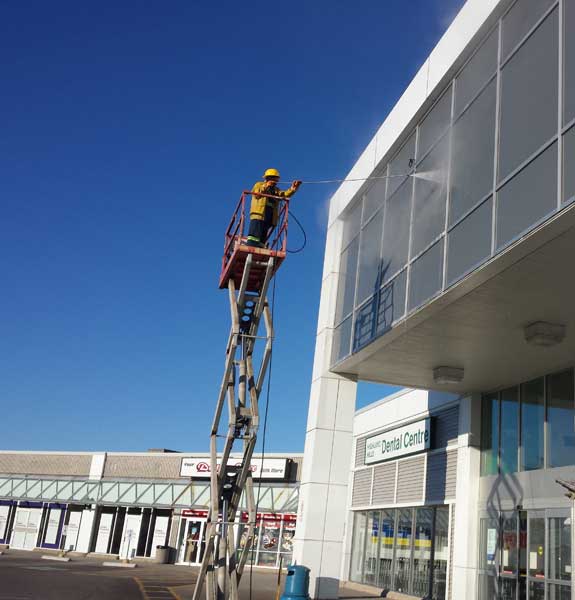 Commercial Mobile Power Washing - Building washing